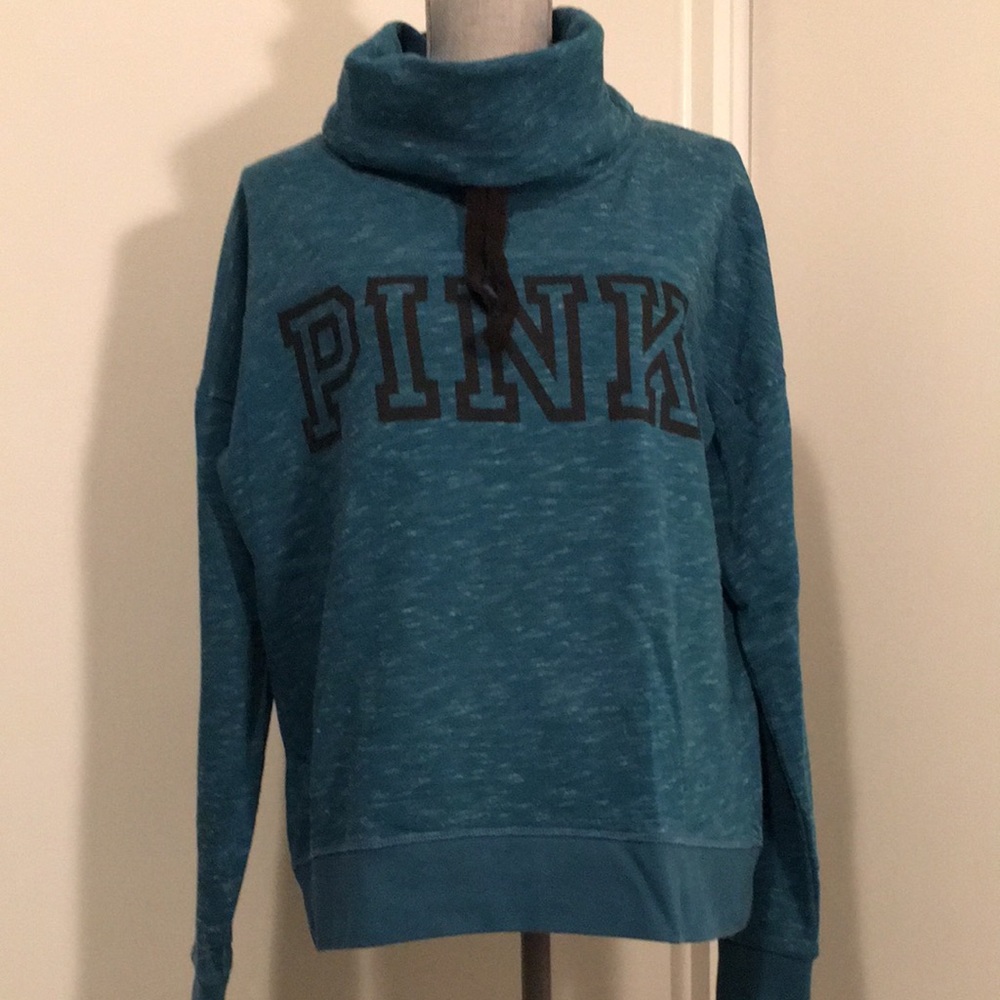 PINK Funnel Neck Sweatshirt, size Medium ❤️